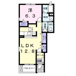 メゾンアモロッソⅠ番館の物件間取画像